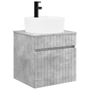 vidaXL Wall-mounted Sink Vanity Concrete Grey 49 x 44.5 x 65 cm