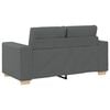 vidaXL Sofa 3 pcs Dark Grey Fabric