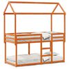 vidaXL Bunk Bed without Mattress Wax Brown 80x200 cm Solid Wood Pine