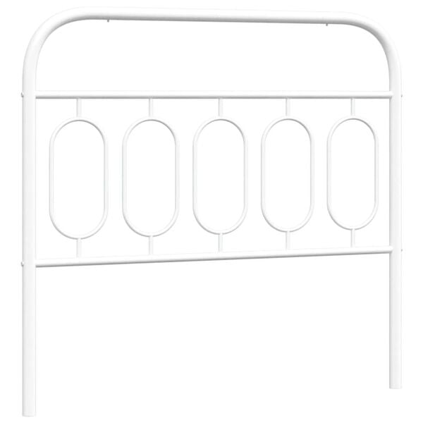 vidaXL Metal Replace Headboard White 107 cm