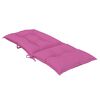 vidaXL Garden Highback Chair Cushions 2 pcs Pink 120x50x7 cm Fabric