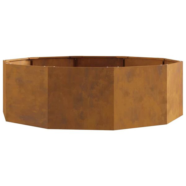 vidaXL Planter Rusty 120 x 120 x 35 cm Weathering Steel