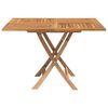 vidaXL Folding Garden Table 110x110x75 cm Solid Wood Teak