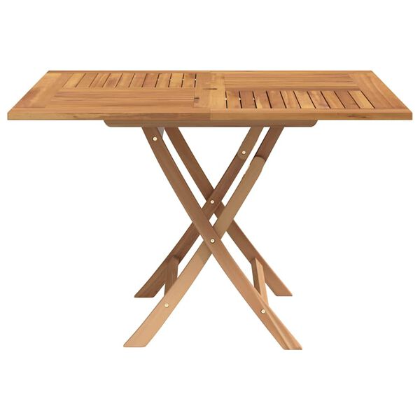 vidaXL Folding Garden Table 110x110x75 cm Solid Wood Teak