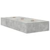 vidaXL Storage Bed Frame Concrete Grey 90 x 190 cm Engineered Wood