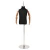 vidaXL Adjustable 120-150 cm Mannequin with Base Unisex PP Black