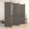 vidaXL 5-Panel Room Divider Anthracite 250x200 cm Fabric