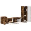 vidaXL TV Cabinet Set Wall-mounted 4 pcs Smoked Oak Engineered Wood