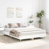 vidaXL Bed Frame No Mattress White 150x200 cm King Size Engineered Wood