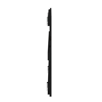 vidaXL Wall Headboard Black 185x3x60 cm Solid Wood Pine