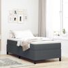 vidaXL Bed Frame Dark grey 90 x 190 cm Corduroy fabric