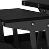 vidaXL Coffee Table Black Oak 55 x 54.5 x 45 cm Engineered wood