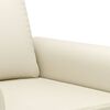 vidaXL 2-Seater Sofa Cream 120 cm Faux Leather