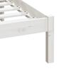 vidaXL Bed Frame without Mattress White Super King Solid Wood