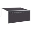 vidaXL Retractable Awning Anthracite 300 x 200 cm Fabric