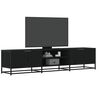 vidaXL TV Cabinet Black 180x35x41 cm Engineered Wood