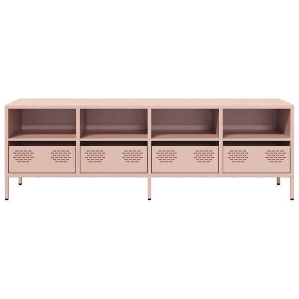 vidaXL TV Cabinet Pink 135x39x43.5 cm Cold-rolled Steel