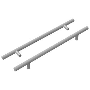 vidaXL Cabinet Handle 2 pcs Silver 300 mm Stainless Steel