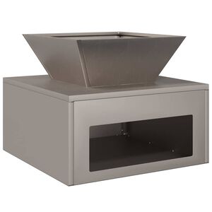 vidaXL Fire Pit Rusty 50 x 50 x 40 cm Weathering Steel