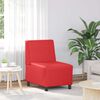 vidaXL Modular Sofa Unit Armless Red 55 x 74 x 82 cm Faux Leather