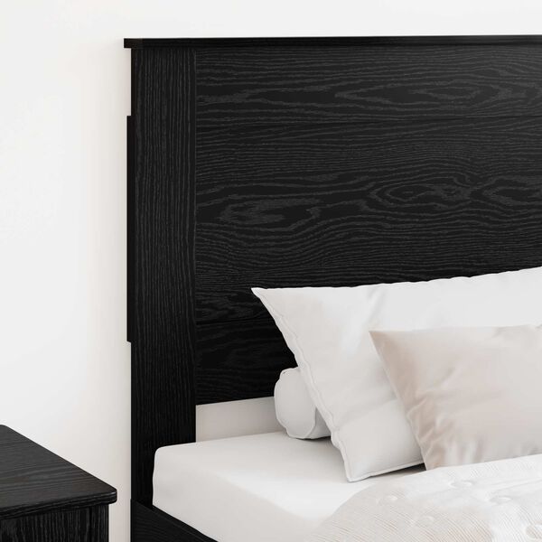 vidaXL Headboard with Headboard Black Oak 80 cm Engineered Wood
