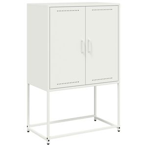 vidaXL Highboard White 68.5x38.5x107 cm Steel