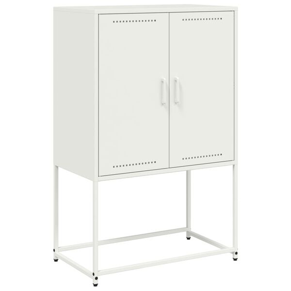 vidaXL Highboard White 68.5x38.5x107 cm Steel