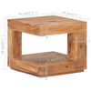 vidaXL Coffee Table 45x45x40 cm Solid Wood Acacia