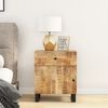 vidaXL Bedside Cabinet 50x33x60 cm Solid Wood Mango&Engineered Wood