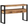 vidaXL Console Table Brown 120 x 33 x 75 cm Solid Acacia Wood