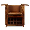 vidaXL Bar Cabinet Solid Acacia Wood 85x40x95 cm