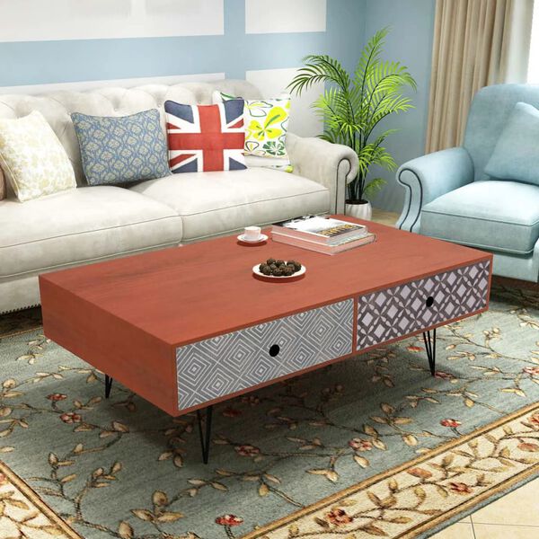 vidaXL Coffee Table 100x60x35 cm Brown