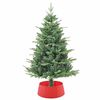 vidaXL ChristmasTreeSkirt Red &Oslash; 65 x 24 cm Plastic