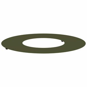 vidaXL suitable for Flat Tree Ring Olive green &Oslash;30 / 60 cm Steel