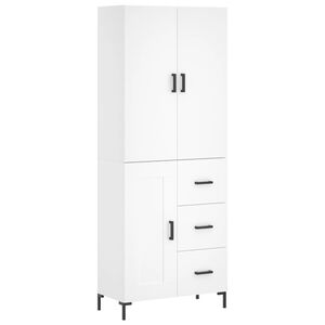 vidaXL Highboard White 69.5x34x180 cm Engineered Wood