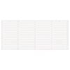 vidaXL Wall Headboard White 166x3x91.5 cm Solid Wood Pine