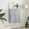 vidaXL Wall Mounted Cabinet Concrete Grey 69.5x34x90 cm Engineered Wood