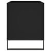 vidaXL Record Cabinet Black 74.5x38x48 cm Engineered Wood