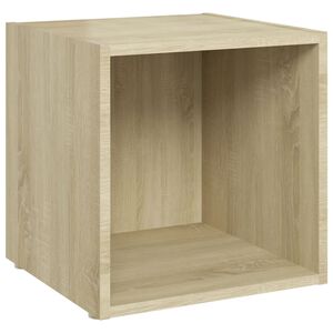 vidaXL TV Cabinet Sonoma Oak 37x35x37 cm Engineered Wood