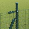 vidaXL Fence Post 7 pcs Green Steel