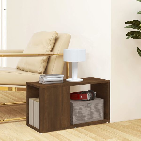 vidaXL TV Cabinet Brown Oak 60x24x32cm Engineered Wood