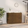 vidaXL Sideboard Honey Brown 100x40x75 cm Solid Wood Pine