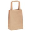 vidaXL Paper Bags 50 pcs with Handles Brown 15x8x21 cm
