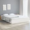 vidaXL Bed Frame without Mattress White Solid Wood 120x200 cm
