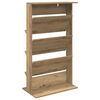 vidaXL Magazine Rack Artisan Oak 70 x 41 x 126 cm Engineered Wood