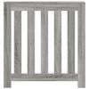 vidaXL Radiator Cover Grey Sonoma 78x20x82 cm Engineered Wood