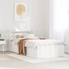vidaXL Bed Frame with Headboard White 100x200 cm Solid Wood Pine