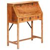 vidaXL Writing Desk | Brown | Solid Acacia wood | Medium | Desk | Rectangular
