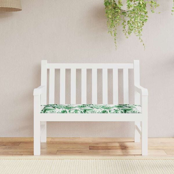 vidaXL Garden Bench Cushion Floral Green 100 x 50 x 4 cm Oxford fabric
