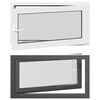 vidaXL Tilt & Turn Basement Window RISOR 110 x 50 cm PVC and Glass